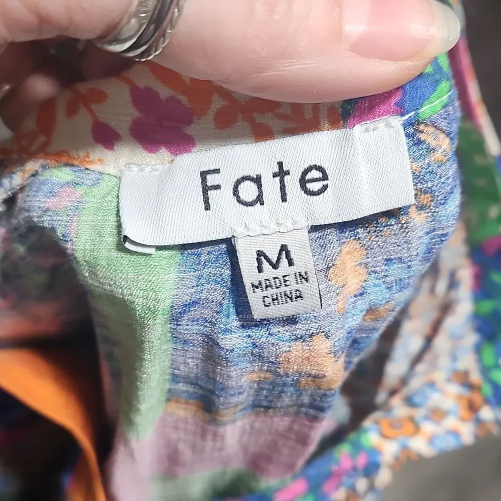 Fate Patchwork Ruffle All In Good Time Dress - Picture 4 of 6